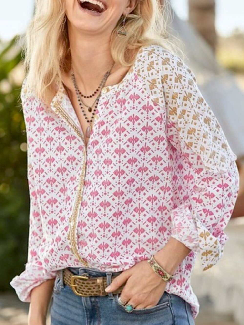 SUNDANCE Rosalia Blouse - size petite large